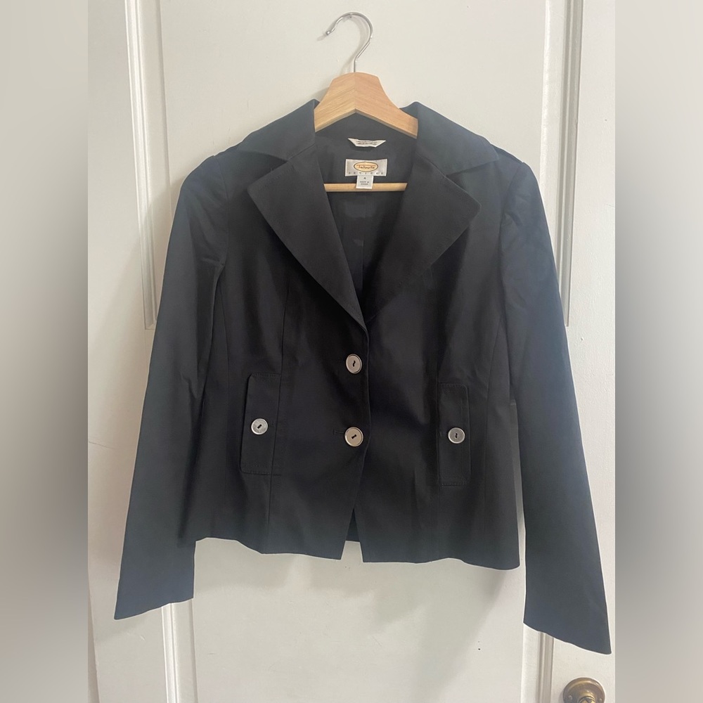 Talbots petite stretch cotton blazer